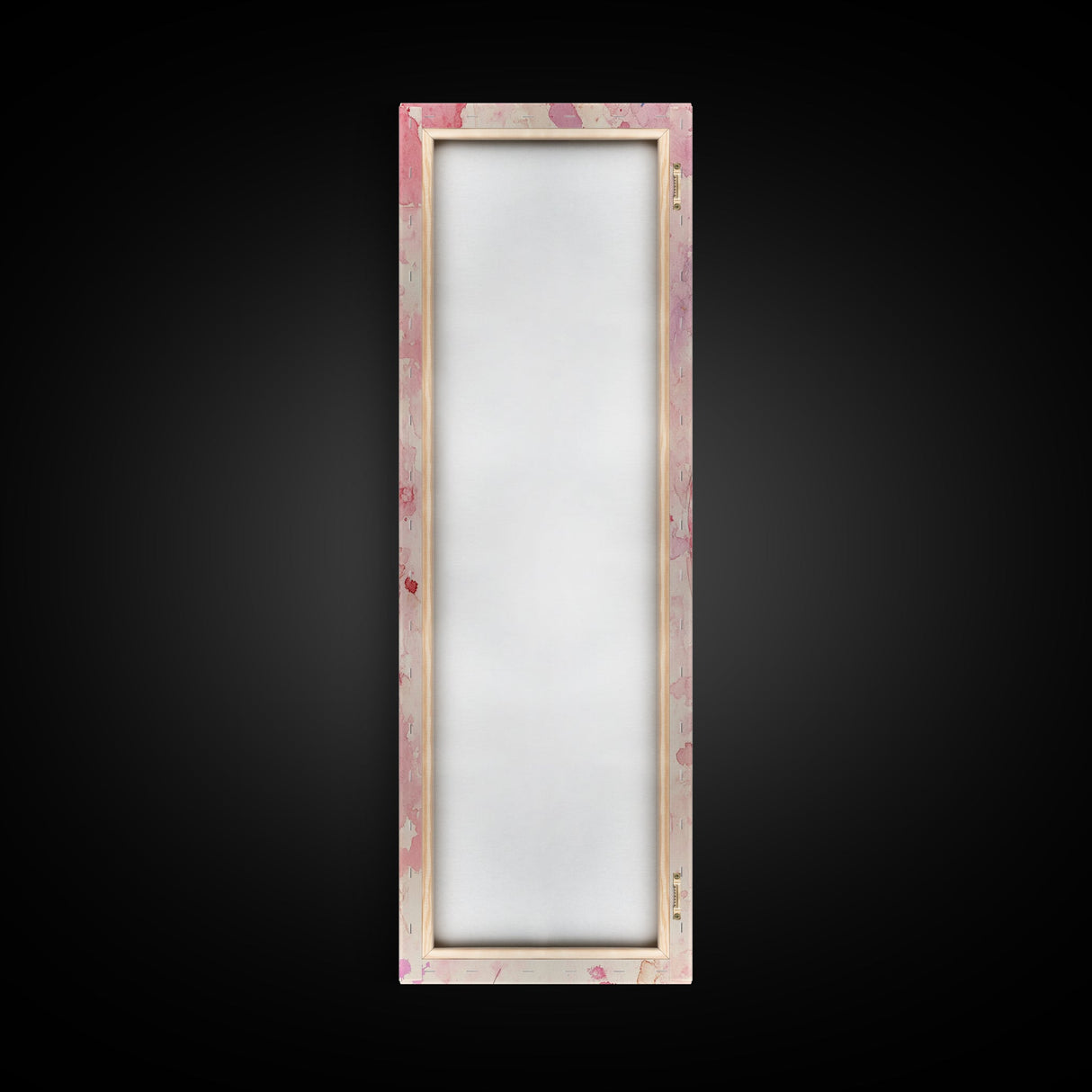 Ballet Flats Pink Abstract Canvas Print, Light Pink Wall Art, Whimsical Rustic Decor, Minimalist Living Room Art, Above Bed Artwork