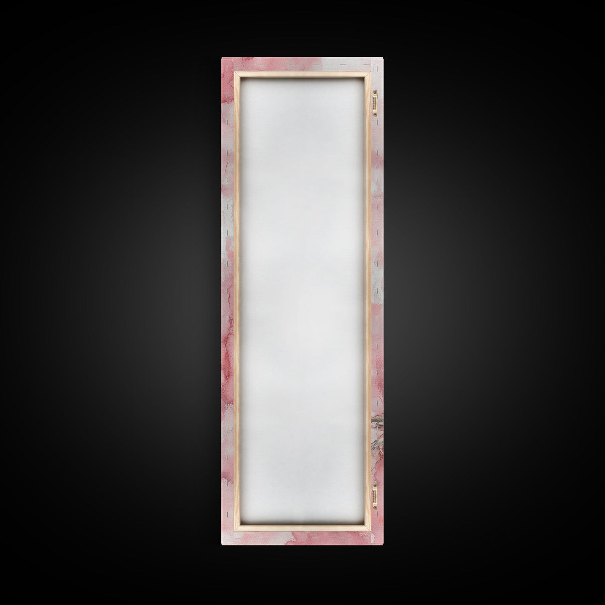 Elegant Pink Pearl Hair Accessories Framed Canvas Print with Whimsical Art Touch for Feminine and Minimalist Decor