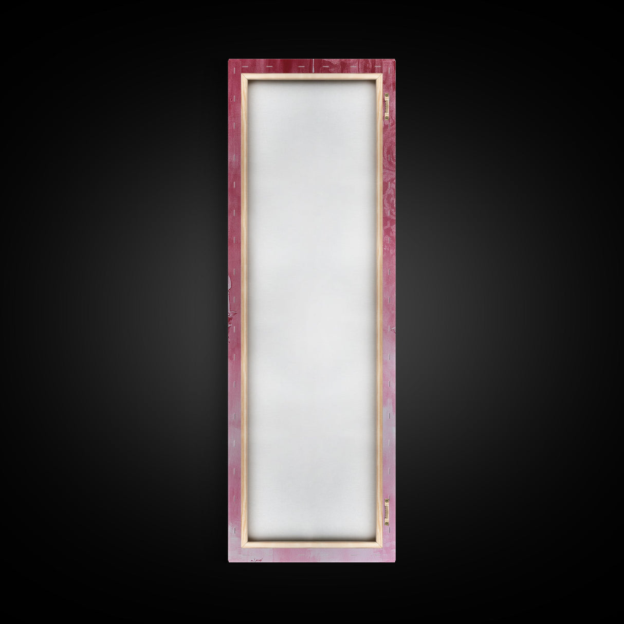Crystal Chandelier Framed Canvas Print in Pink Abstract Art Perfect Above Sofa or Guest Room Art with Rustic and Glam Style