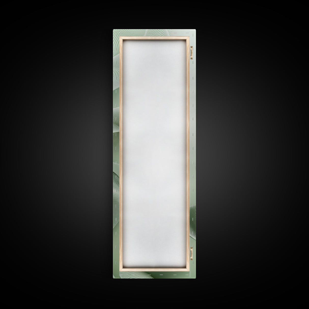 Sage Green Vertical Framed Canvas Print, Abstract Botanical Artwork, Wabi Sabi Minimalist Wall Art, Living Room Decor, Original Artwork