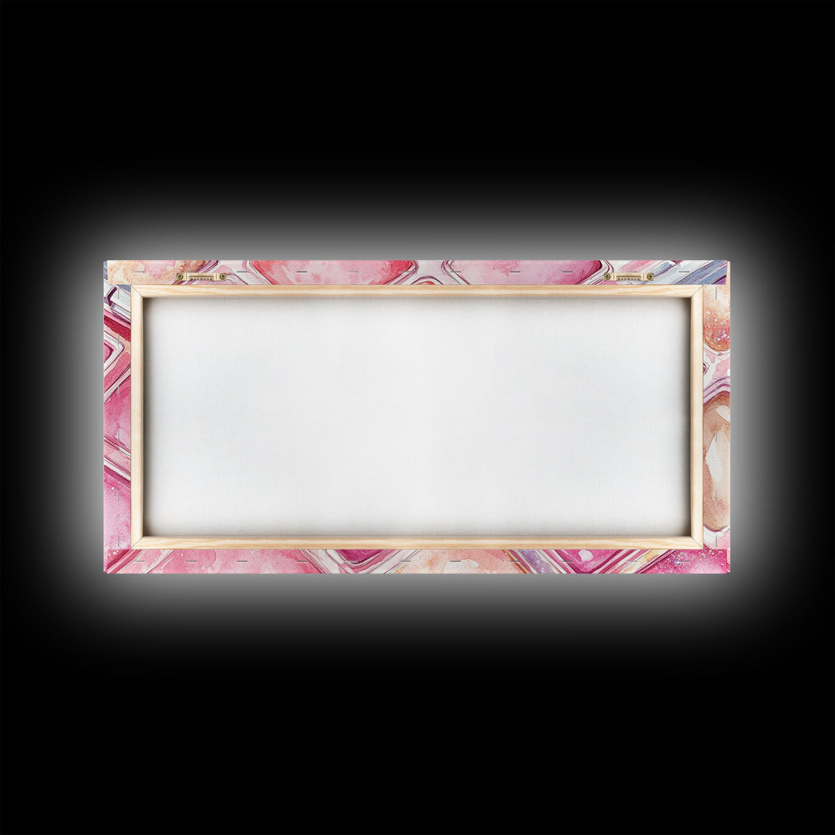 Shimmery Pink Palette Canvas Print Minimalist Makeup Art Light Pink Wall Art Dorm Room or Beauty Studio Aesthetic Gift Idea
