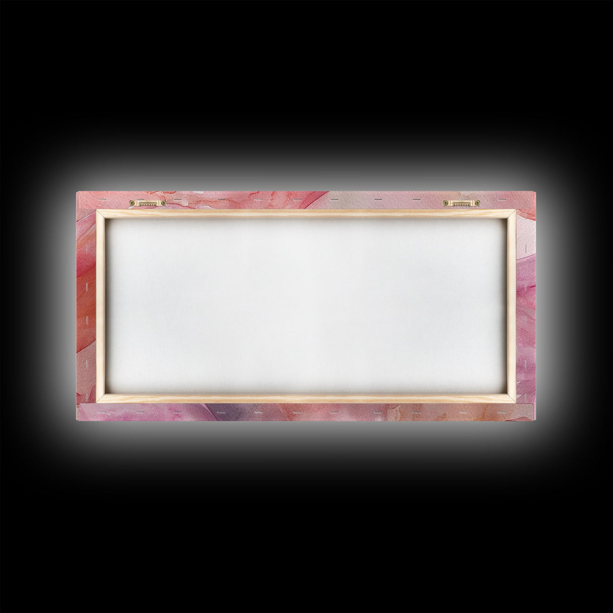 Sheer Pink Fabric Abstract Painting as Light Pink Wall Art Aesthetic on Framed Canvas Print, Modern Bedroom or Living Room Accent
