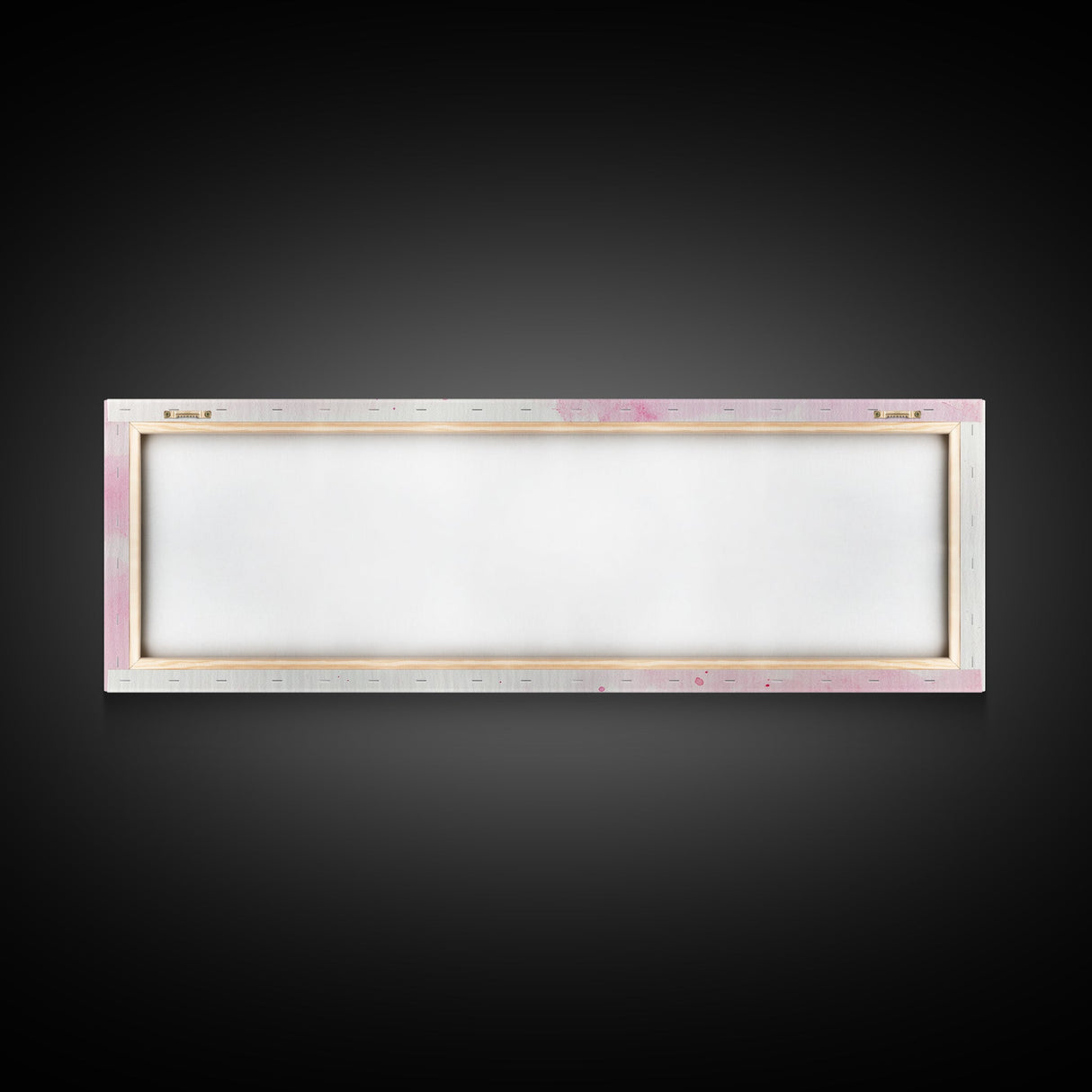 Pink Brushes Art Canvas Print with Geometric Design, Light Pink Wall Art Perfect Above Sofa or Dorm Room, Wabi Sabi Inspired Decor