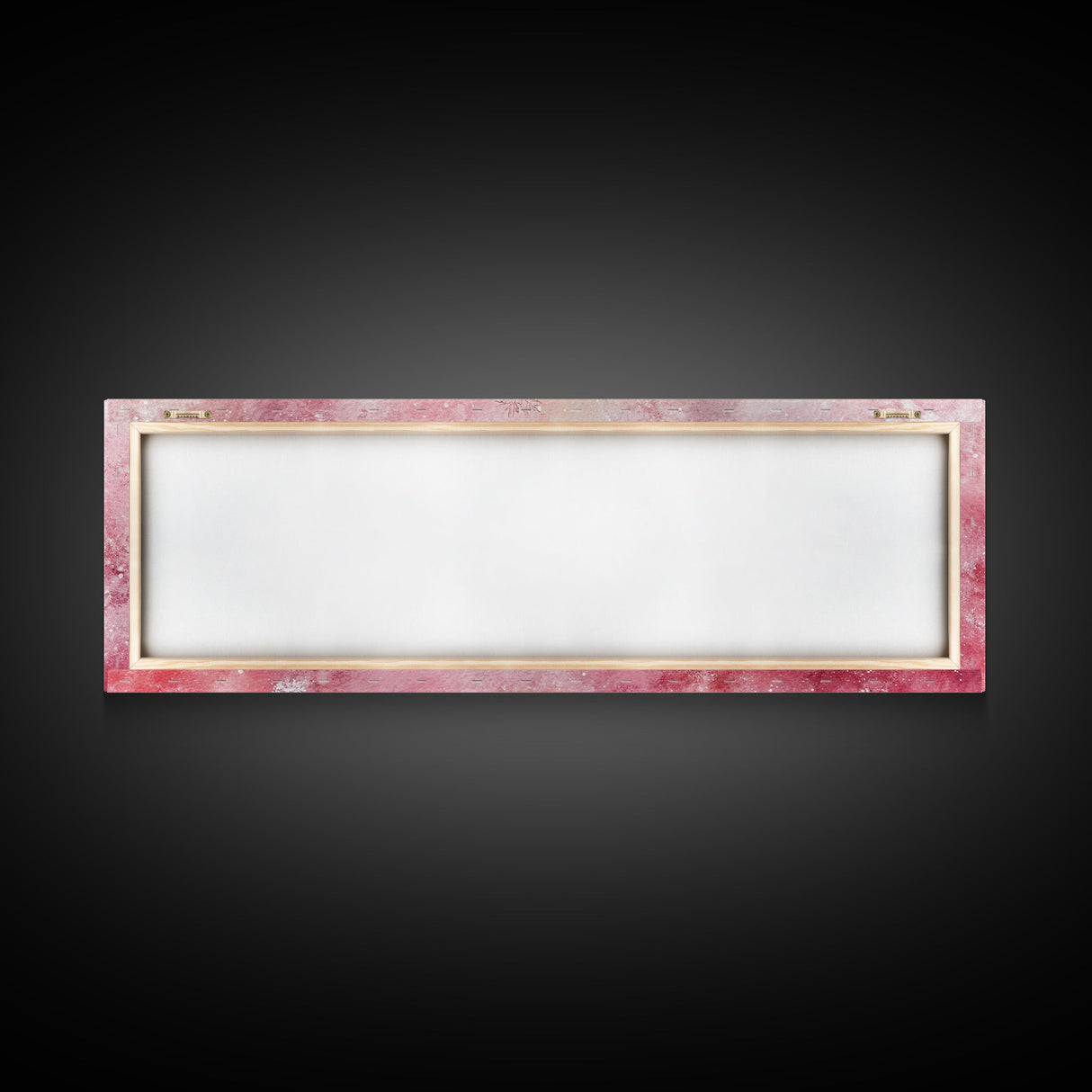 Framed Canvas Print of Snowflakes on Pink Background Featuring Cozy Winter Wall Art or Light Holiday Bedroom Seasonal Decor