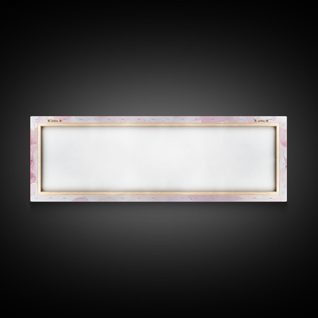 Whimsical Macarons Pink Wall Art Framed Canvas Print Extra Wide Horizontal Dessert Painting Food Review Kitchen Art