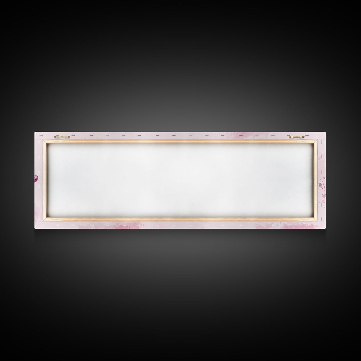Pink Regal Crowns Canvas Print Gemstone Painting Royal Artwork Pink Abstract Art Above Bed Wall Art Feminine Glam Room Decor Gift