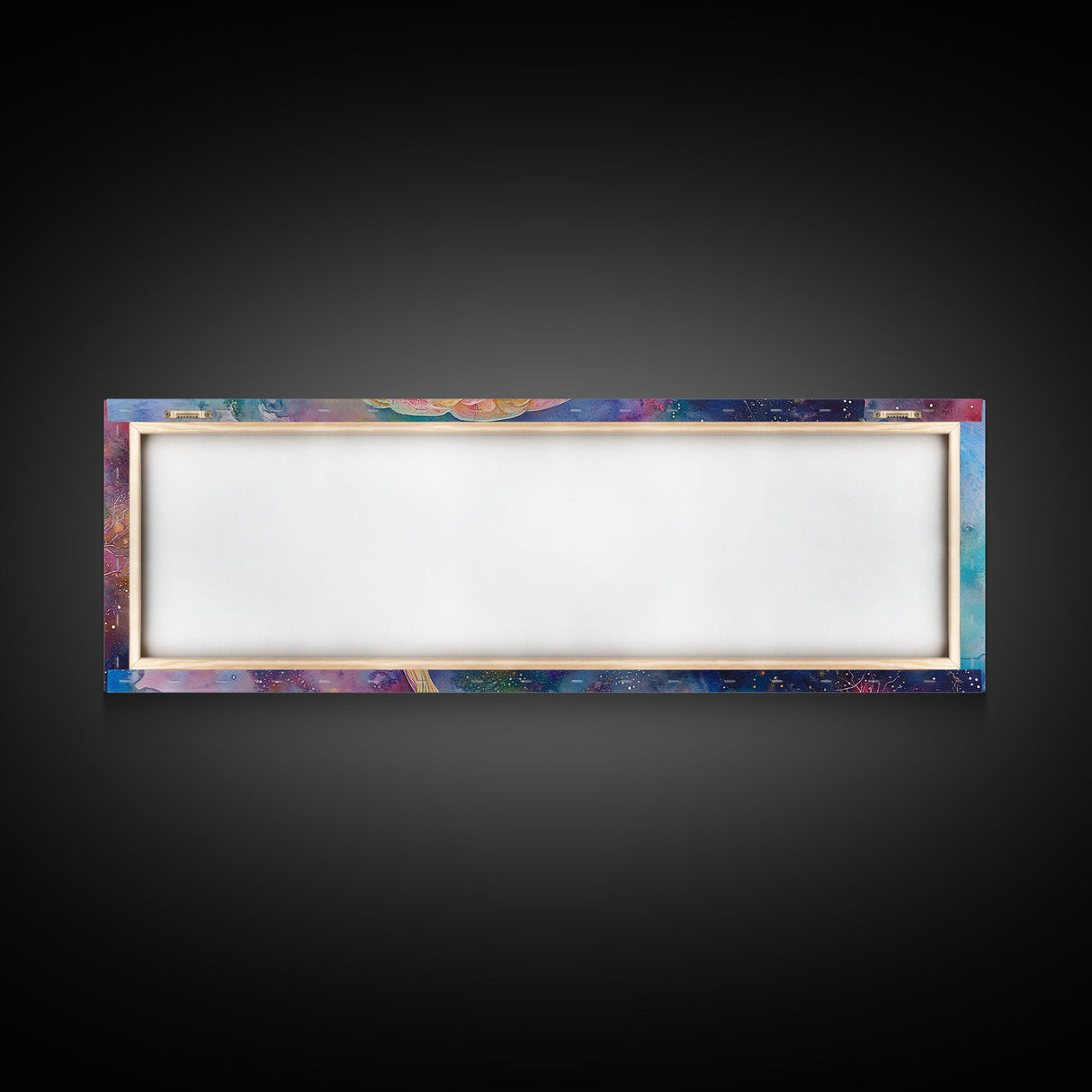 Galaxy Brain Framed Canvas Print Therapy Art Science Abstract Art Cosmic Decor Above Couch or Bed Wall Art Unique Gift for Him