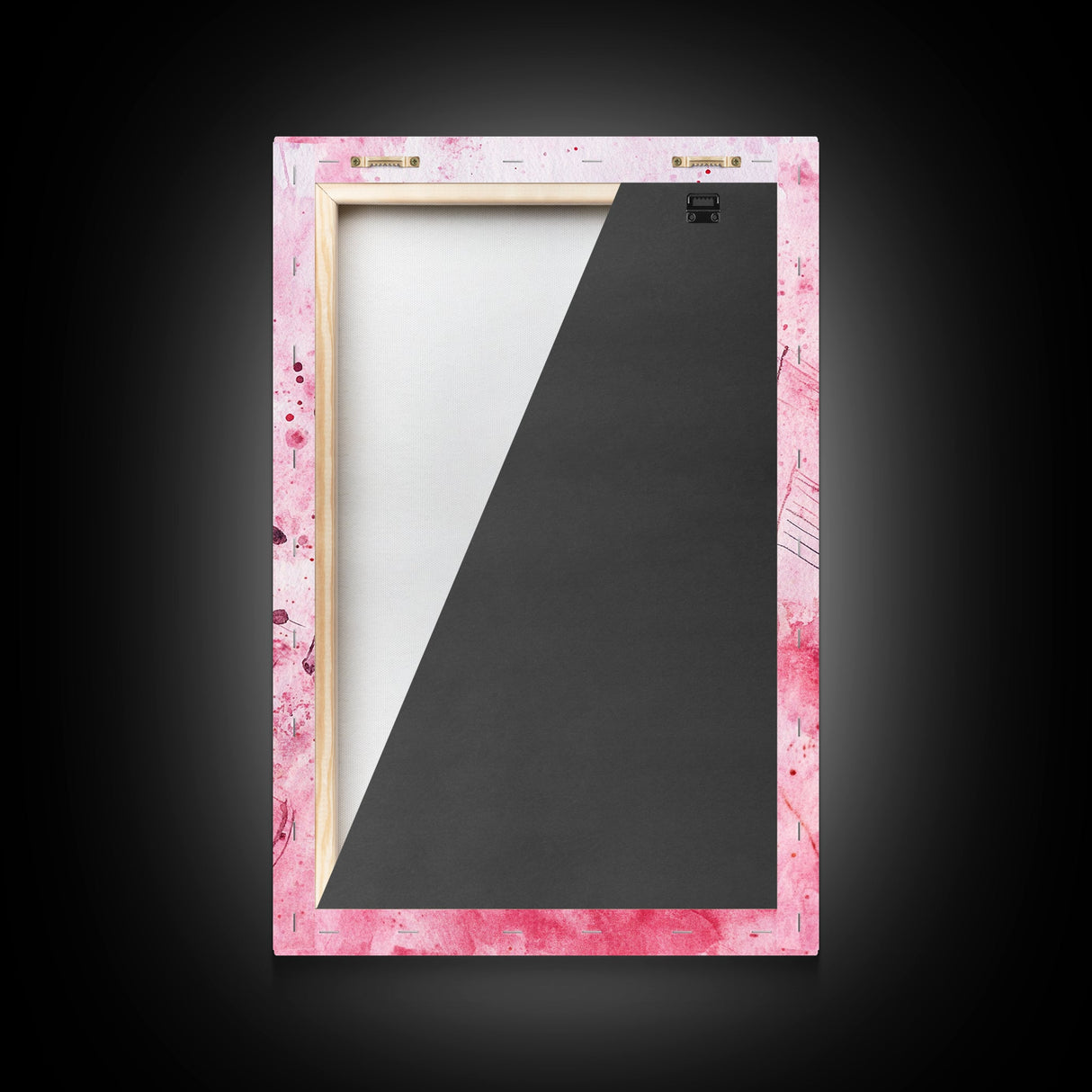 Pink Musical Notes Canvas Print, Whimsical Art, Music Lover Gift, Pink Wall Art for Dorm, Light Pink Wall Art, Artistic Decor, Living Room Art