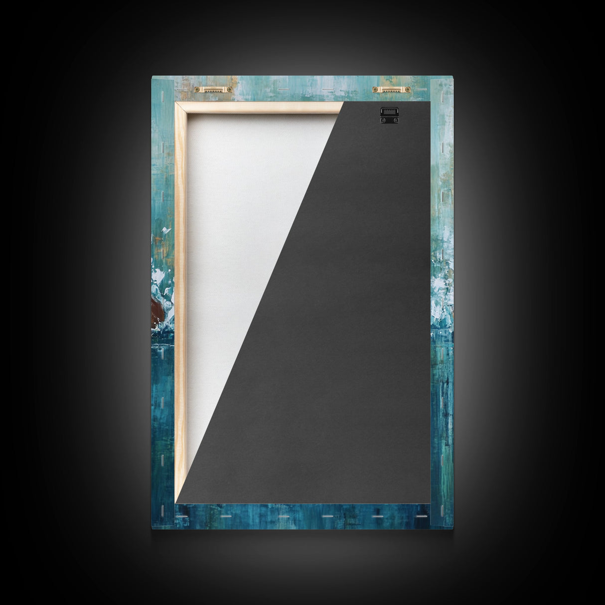 Swimmer Strength Canvas Print | Athlete Wall Art | Motivational Sports Painting | Modern Home Decor | Blue Water Abstract