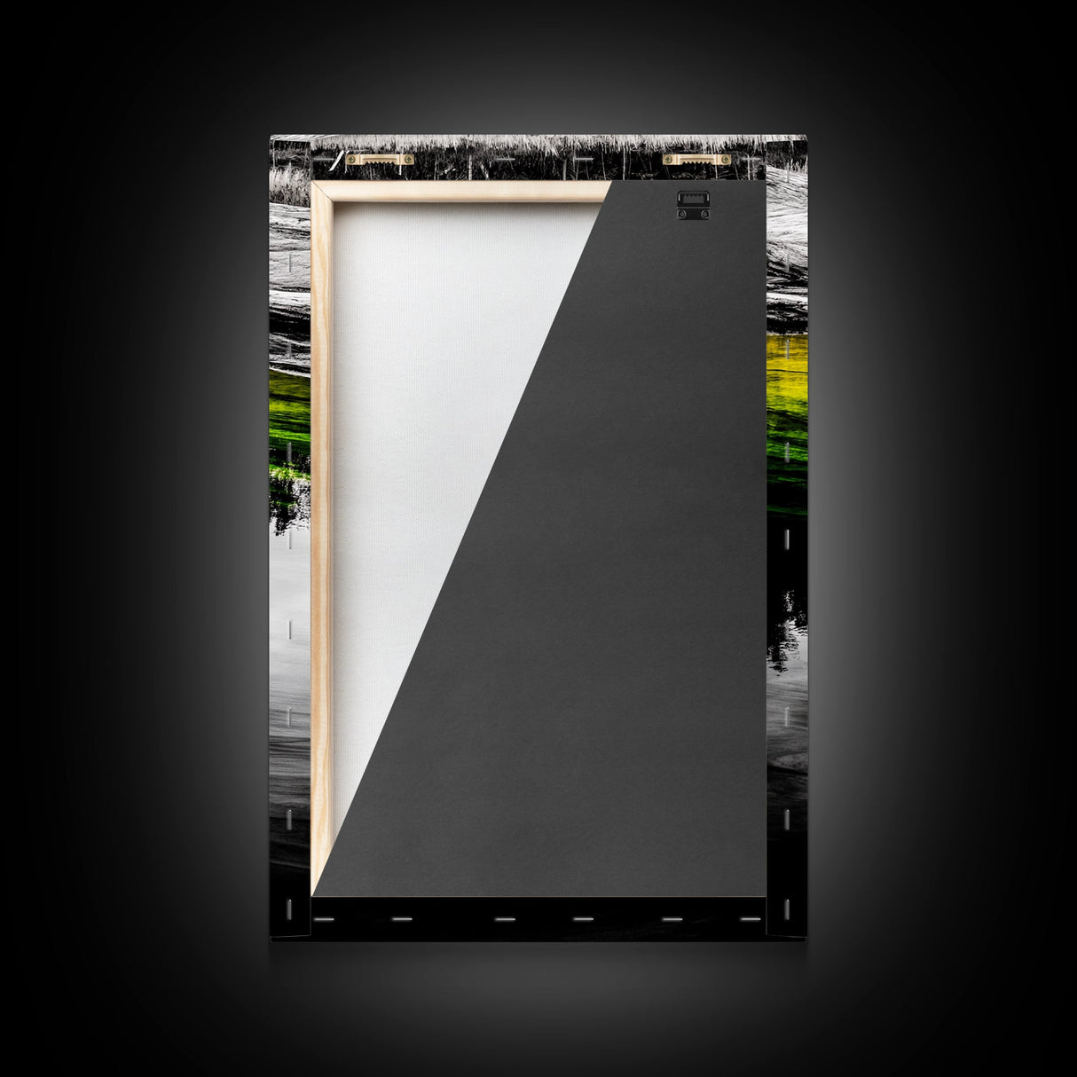 Reflection Art, Water Canvas Print, Nature Inspired Decor, Zen Wall Art, Black and White Photography, Peaceful Home Artwork