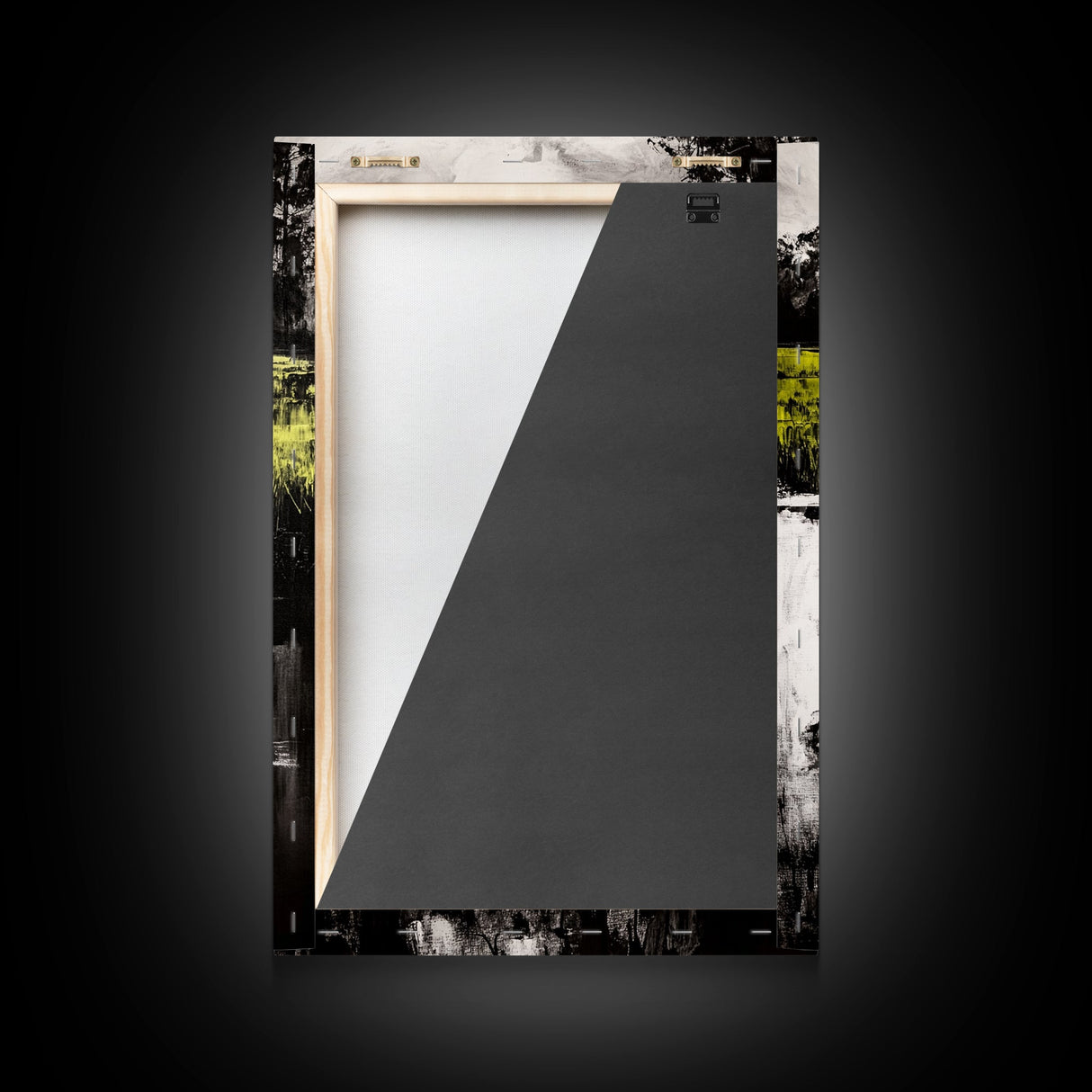 Marshland Reflections, Nature Landscape, Black and White Wall Art, Rustic Home Decor, Framed Canvas Print, Minimalist Aesthetic, Office Art
