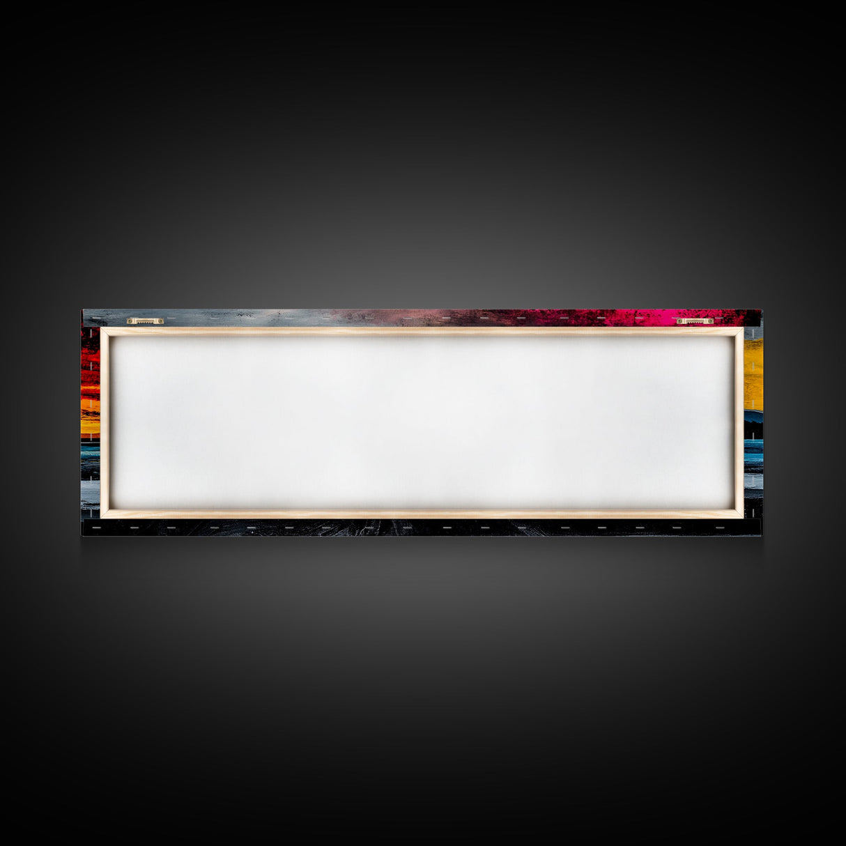 Sunset Seascape, Vibrant Horizon, Canvas Print, Ocean Wall Art, Coastal Home Decor, Modern Sunset Painting, Living Room Artwork