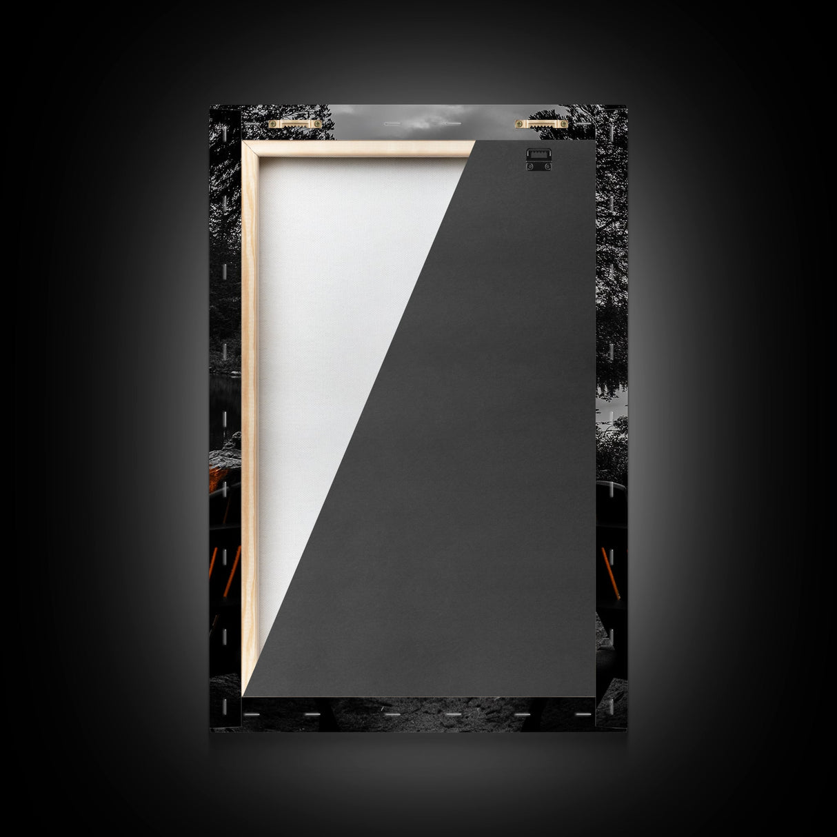 Campfire Chairs Lake, Autumn Firepit Scene, Rustic Retreat, Cabin Escape, Framed Canvas Print, cozy wall art, man cave cabin decor