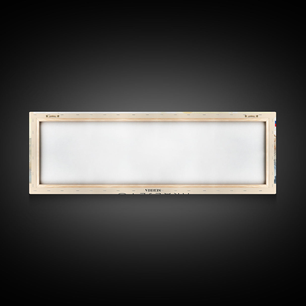 Kraljevo Serbia Panoramic Travel Poster, Framed Canvas Print or Metal Wall Art, Travel Art, Home Decor, Panoramic Painting, Midcentury Art