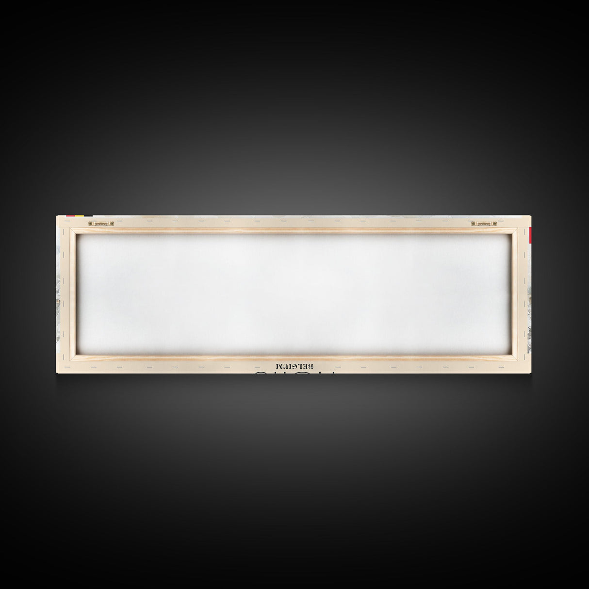 Mons Belgium Panoramic Travel Poster, Framed Canvas Print or Metal Wall Art, Travel Art, Home Decor, Panoramic Painting, Midcentury Art