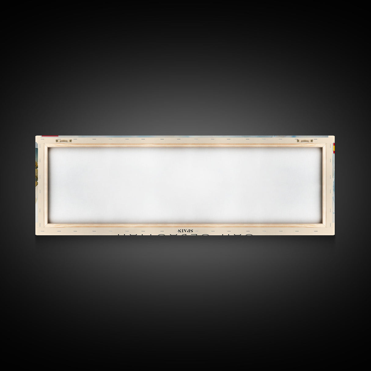 San Sebastian Spain Panoramic Travel Poster, Framed Canvas Print or Metal Wall Art, Travel Art, Home Decor, Panoramic Painting, Midcentury Art