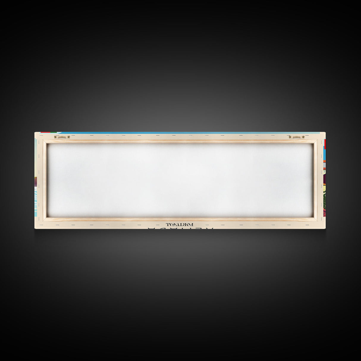 Almada Portugal Travel Art, City Art, Framed Canvas Print or Metal Wall Art, Europe Travel Poster, Panoramic Wall Art, Extra Wide Wall Art