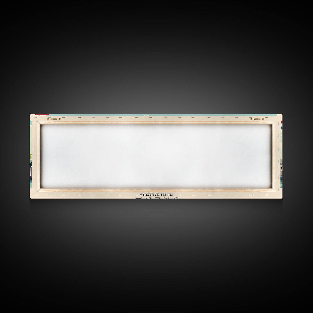 Breda Netherlands Panoramic Travel Poster, Framed Canvas Print or Metal Wall Art, Travel Art, Home Decor, Panoramic Painting, Midcentury Art