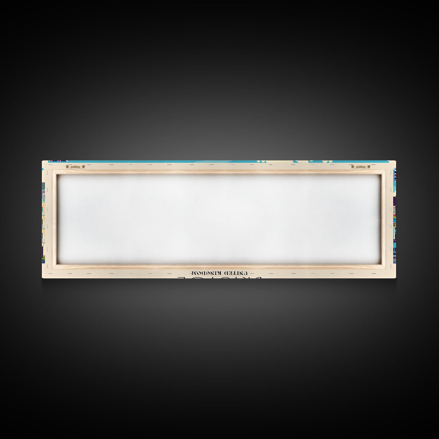 Bristol United Kingdom Panoramic Travel Poster, Framed Canvas Print or Metal Wall Art, Travel Art, Home Decor, Panoramic Painting, Midcentury Art
