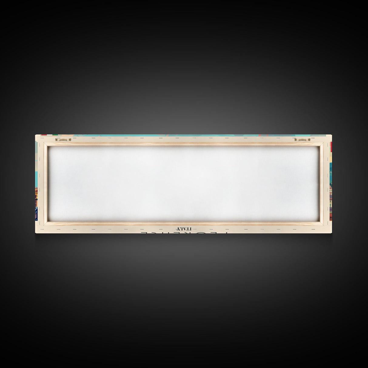 Florence Italy Panoramic Travel Poster, Framed Canvas Print or Metal Wall Art, Travel Art, Home Decor, Panoramic Painting, Midcentury Art