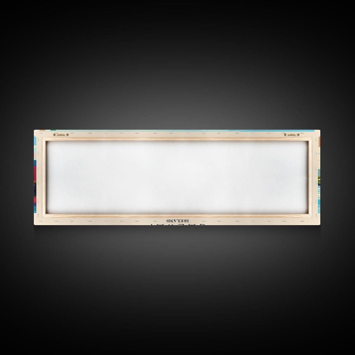 Galway Ireland Panoramic Travel Poster, Framed Canvas Print or Metal Wall Art, Travel Art, Home Decor, Panoramic Painting, Midcentury Art