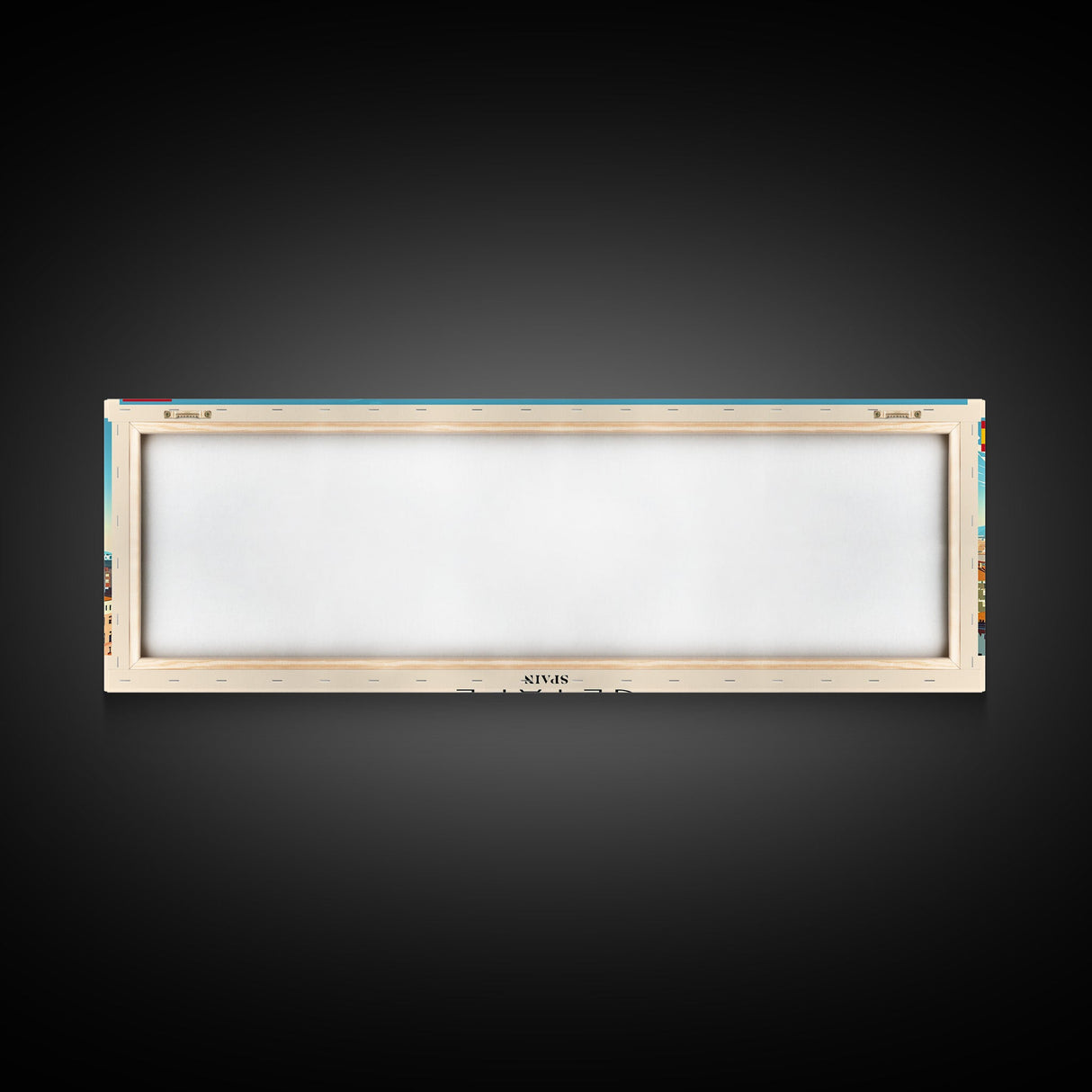 Getafe Spain Panoramic Travel Poster, Framed Canvas Print or Metal Wall Art, Travel Art, Home Decor, Panoramic Painting, Midcentury Art