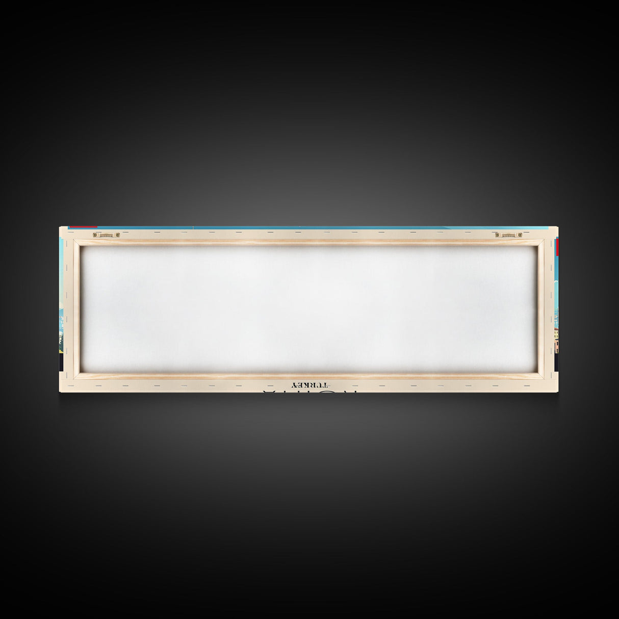 Konya Turkey Panoramic Travel Poster, Framed Canvas Print or Metal Wall Art, Travel Art, Home Decor, Panoramic Painting, Midcentury Art