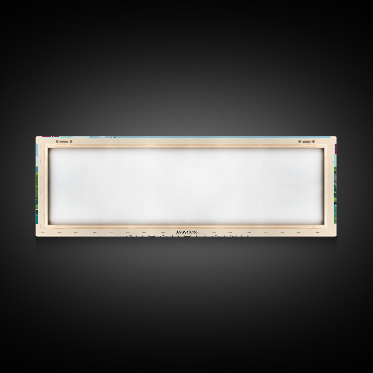 Kristiansand Norway Wall Art, Panoramic Travel Poster, Panoramic Framed Canvas Print, City Wall Art, Wall Hanging Home Decor, Travel Art