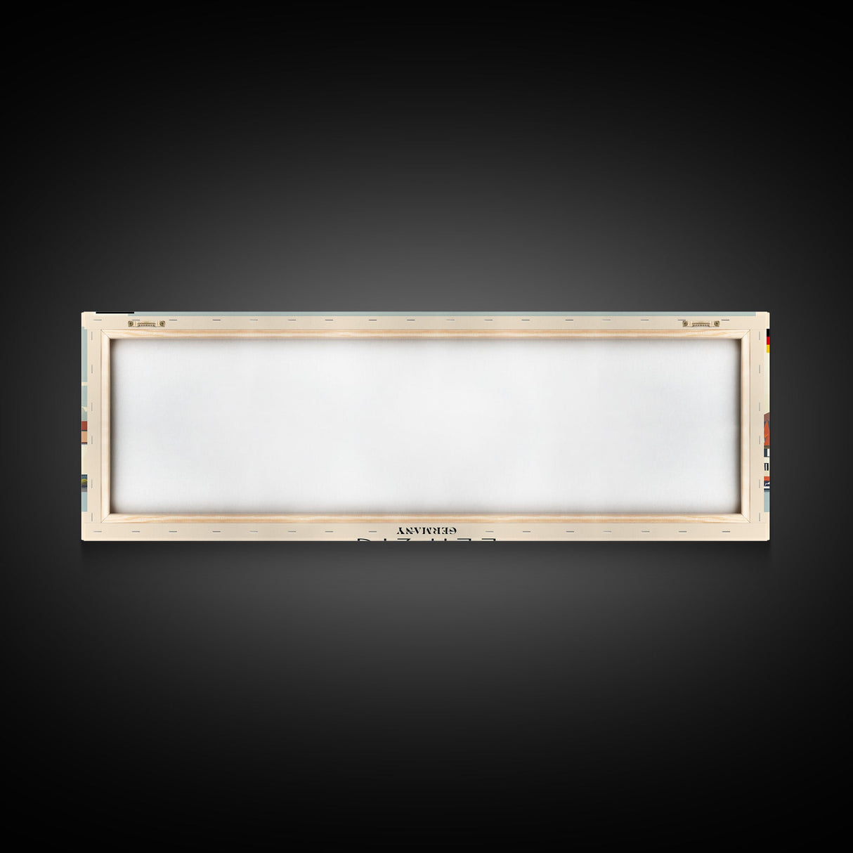 Leipzig Germany Panoramic Travel Poster, Framed Canvas Print or Metal Wall Art, Travel Art, Home Decor, Panoramic Painting, Midcentury Art