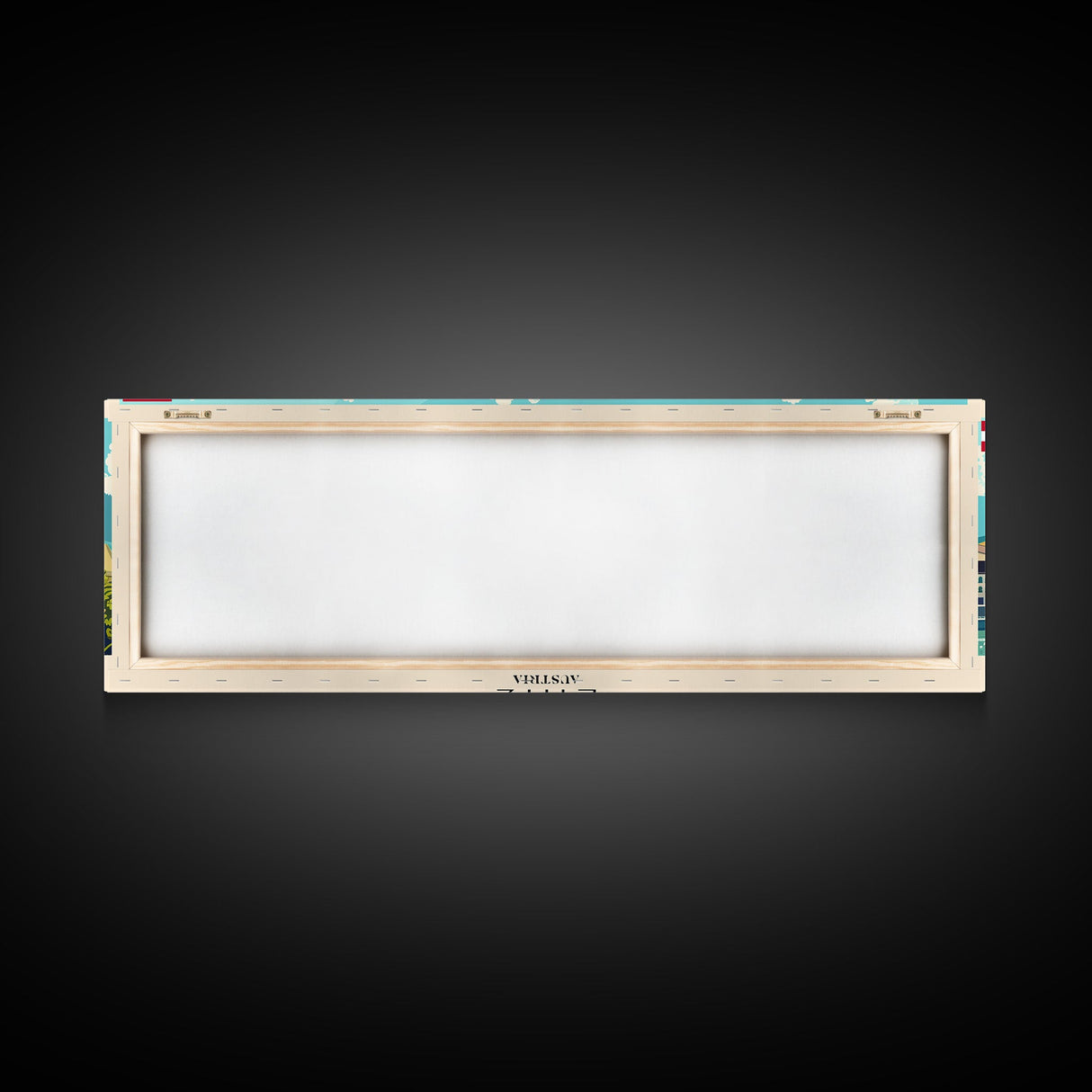 Linz Austria Panoramic Travel Poster, Framed Canvas Print or Metal Wall Art, Travel Art, Home Decor, Panoramic Painting, Midcentury Art