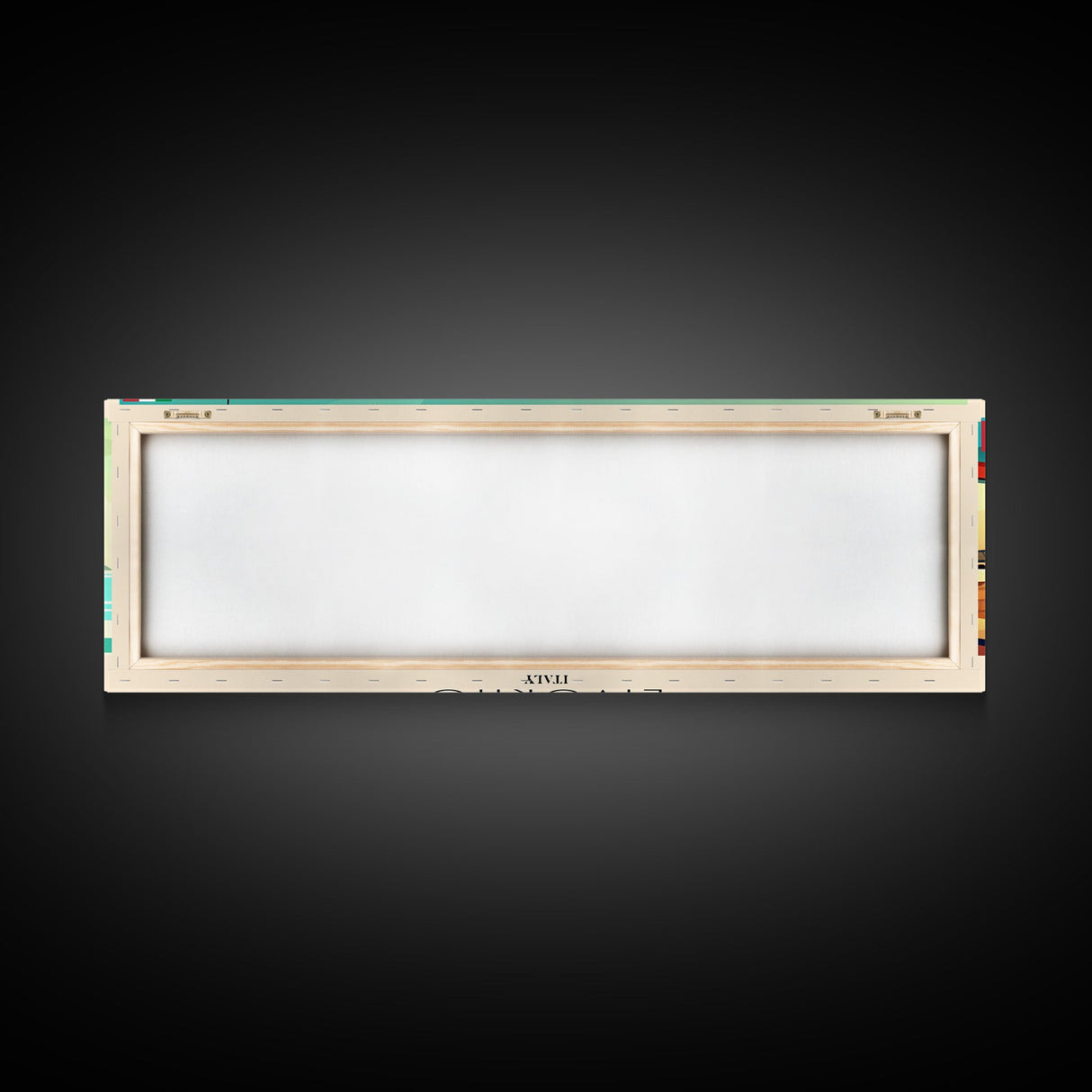 Livorno Italy Panoramic Travel Poster, Framed Canvas Print or Metal Wall Art, Travel Art, Home Decor, Panoramic Painting, Midcentury Art