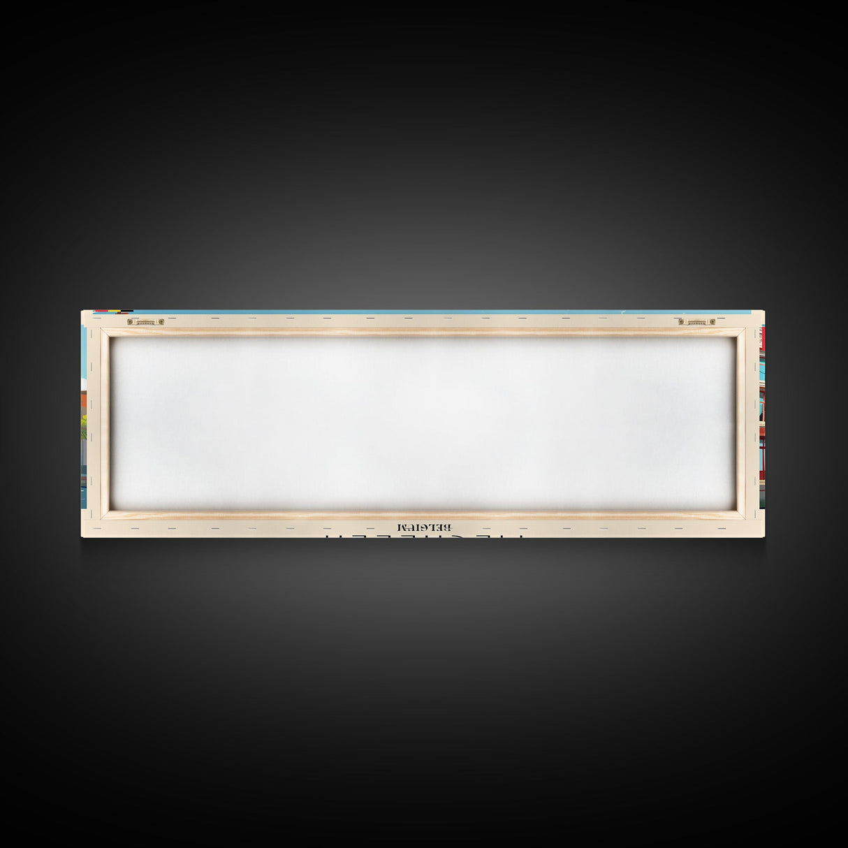 Mechelen Belgium Panoramic Travel Poster, Framed Canvas Print or Metal Wall Art, Travel Art, Home Decor, Panoramic Painting, Midcentury Art