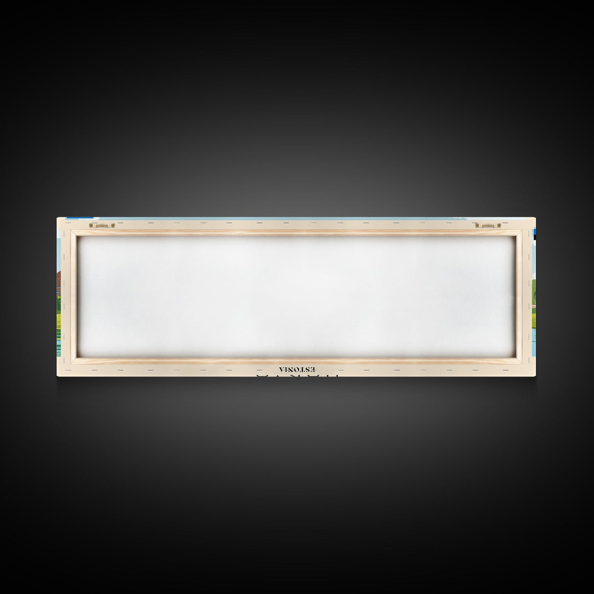 Narva Estonia Panoramic Travel Poster, Framed Canvas Print or Metal Wall Art, Travel Art, Home Decor, Panoramic Painting, Midcentury Art