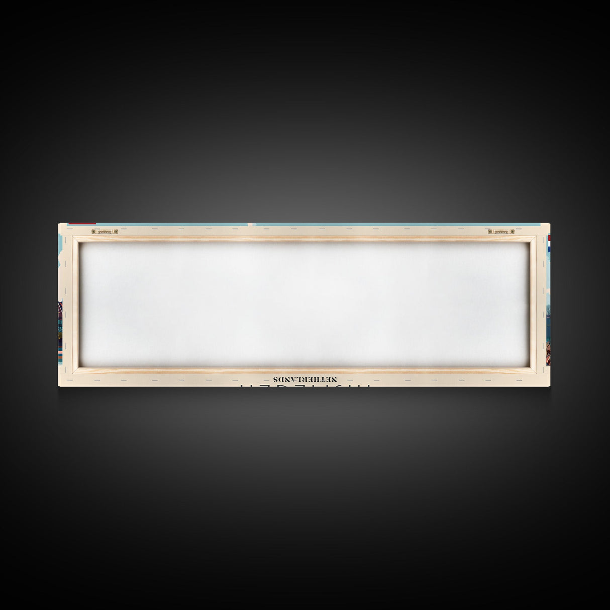 Nijmegen Netherlands Panoramic Travel Poster, Framed Canvas Print or Metal Wall Art, Travel Art, Home Decor, Panoramic Painting, Midcentury Art