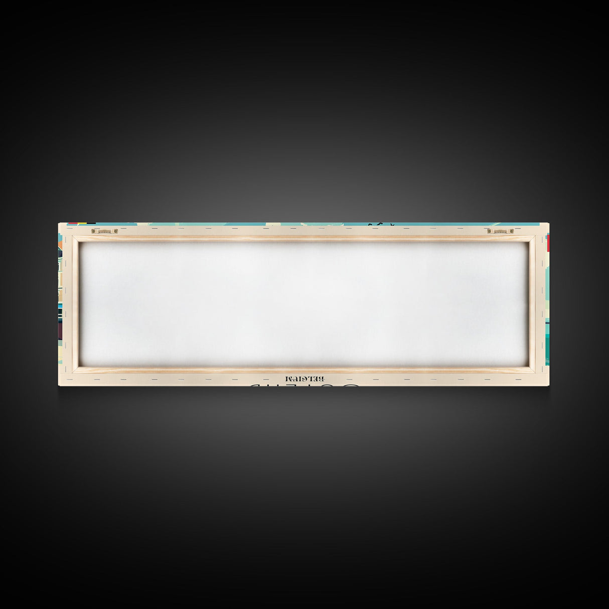 Ostend Belgium Panoramic Travel Poster, Framed Canvas Print or Metal Wall Art, Travel Art, Home Decor, Panoramic Painting, Midcentury Art