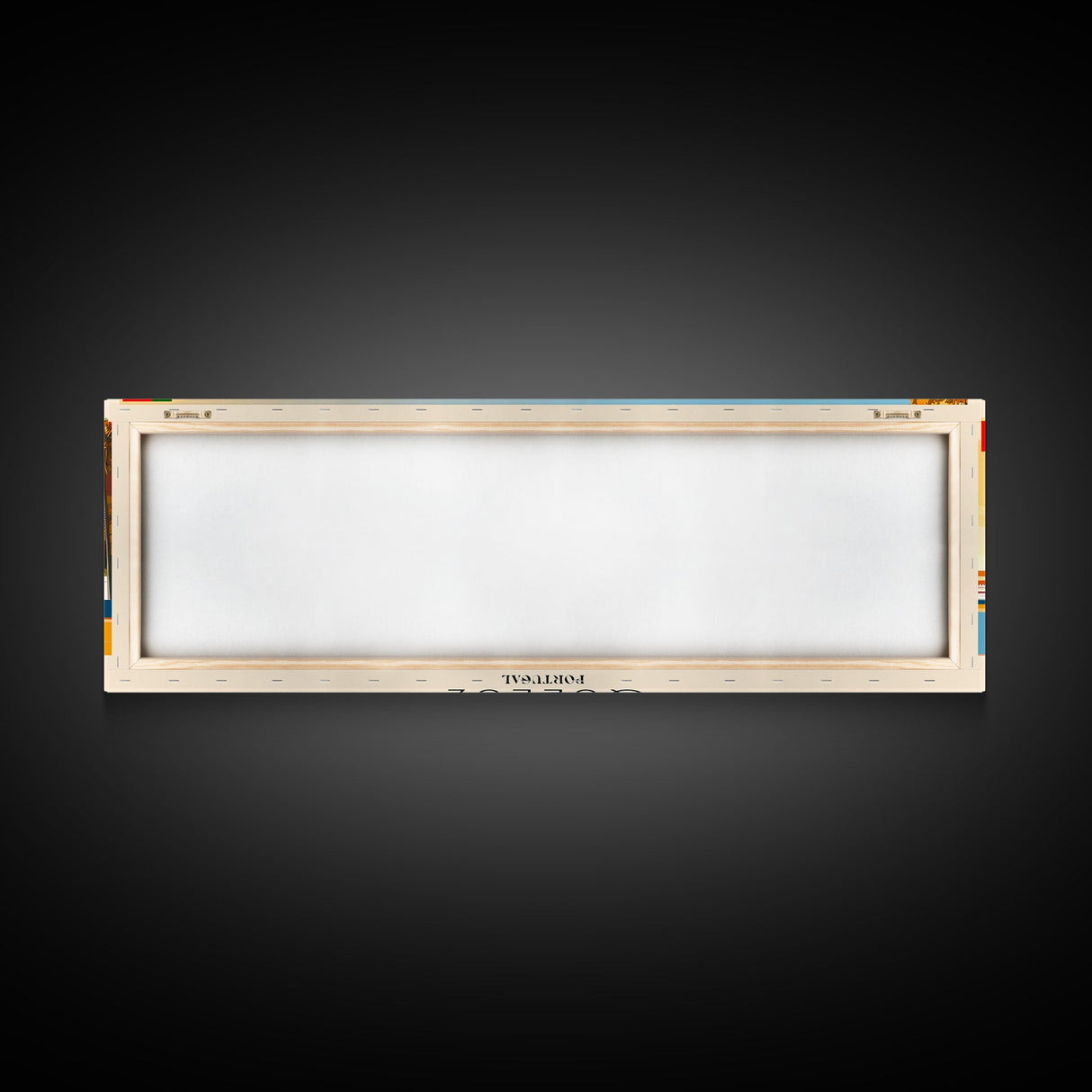 Queluz Portugal Wall Art, Panoramic Travel Poster, Panoramic Framed Canvas Print, City Wall Art, Wall Hanging Home Decor, Travel Art