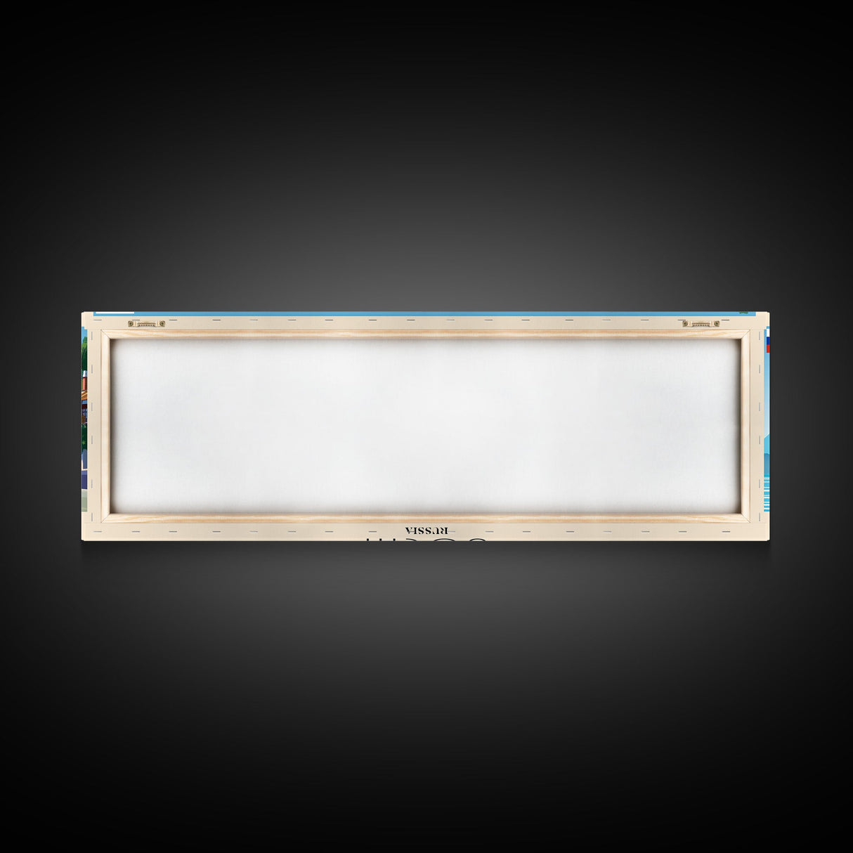 Sochi Russia Panoramic Travel Poster, Framed Canvas Print or Metal Wall Art, Travel Art, Home Decor, Panoramic Painting, Midcentury Art