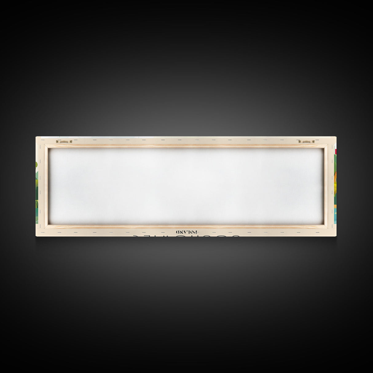 Sosnowiec Poland Panoramic Travel Poster, Framed Canvas Print or Metal Wall Art, Travel Art, Home Decor, Panoramic Painting, Midcentury Art