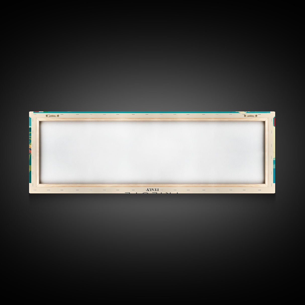 Trieste Italy Panoramic Travel Poster, Framed Canvas Print or Metal Wall Art, Travel Art, Home Decor, Panoramic Painting, Midcentury Art