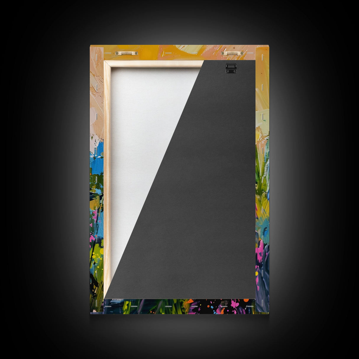 Halloween Ghost Bride Framed Canvas Print, Unique Spooky Decor, Living Room Art, Whimsical Ghostly Home Decoration, Retro Style Wall Art