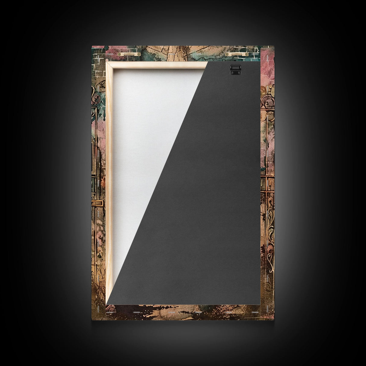 Halloween Creepy Doll, Framed Canvas Print, Wall Art, Spooky Decor, Halloween Decoration, Living Room Art, Unique Gift