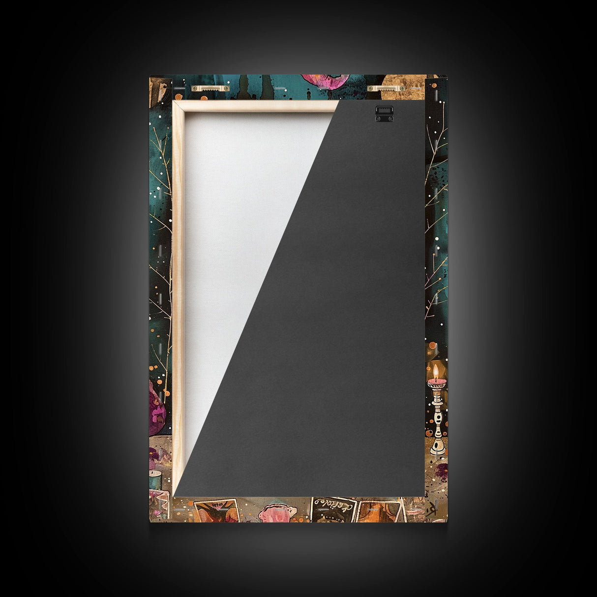 Halloween Haunted Doll, Framed Canvas Print, Wall Art, Spooky Decor, Halloween Decoration, Living Room Art, Unique Gift