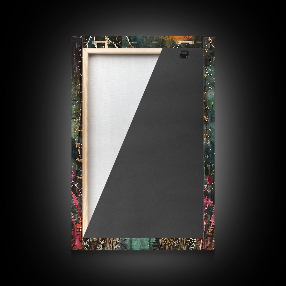 Halloween Skeleton with Spider Webs, Framed Canvas Print, Wall Art, Spooky Decor, Halloween Decoration, Living Room Art, Unique Gift