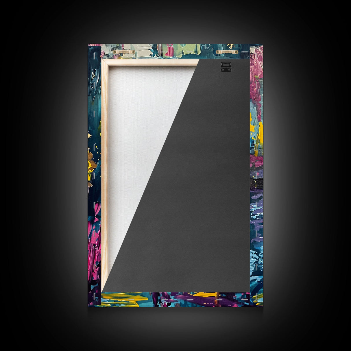 Halloween Skeleton Wizard, Framed Canvas Print, Wall Art, Home Decor, Spooky Artwork, Witchcraft Decor, Fantasy Art, Holiday Decor