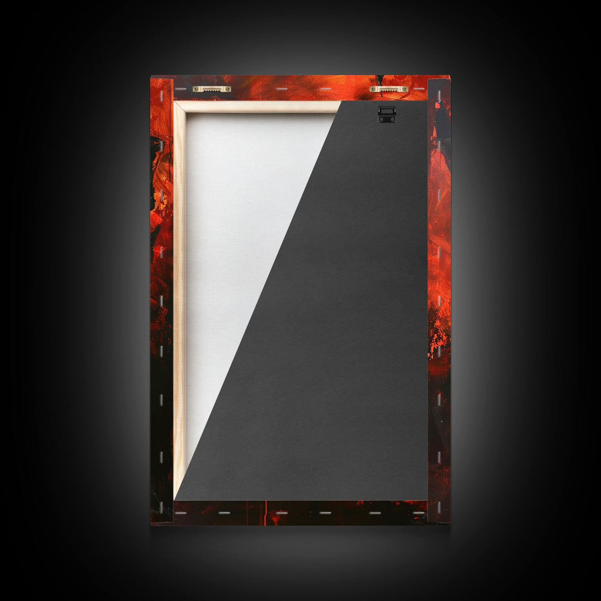 Halloween Eerie Goat with Spaghetti Framed Canvas Print, Wall Art, Living Room Decor, Halloween Decoration, Unique Art, Haunted Decor