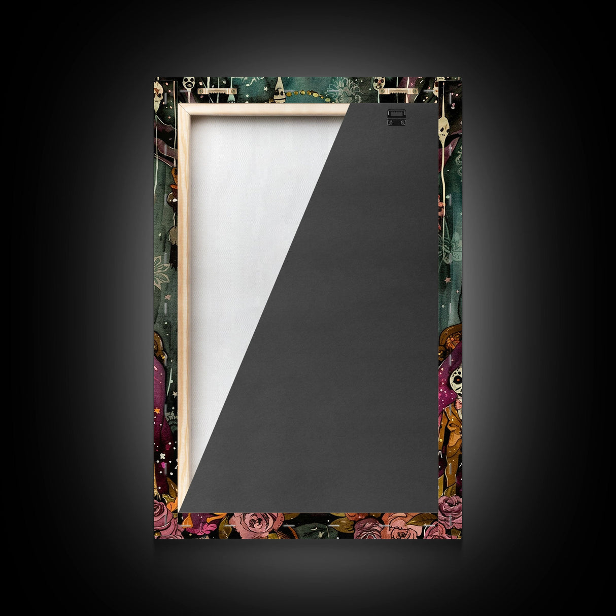 Macabre Doll Collector Framed Canvas Print | Halloween Art | Spooky Victorian Art | Creepy Doll Art for Home Decoration