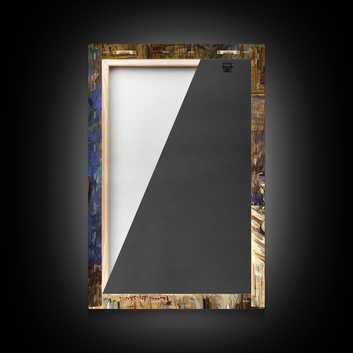 Funny Skeleton Eating A Pizza, Framed Canvas Print, Halloween Decor