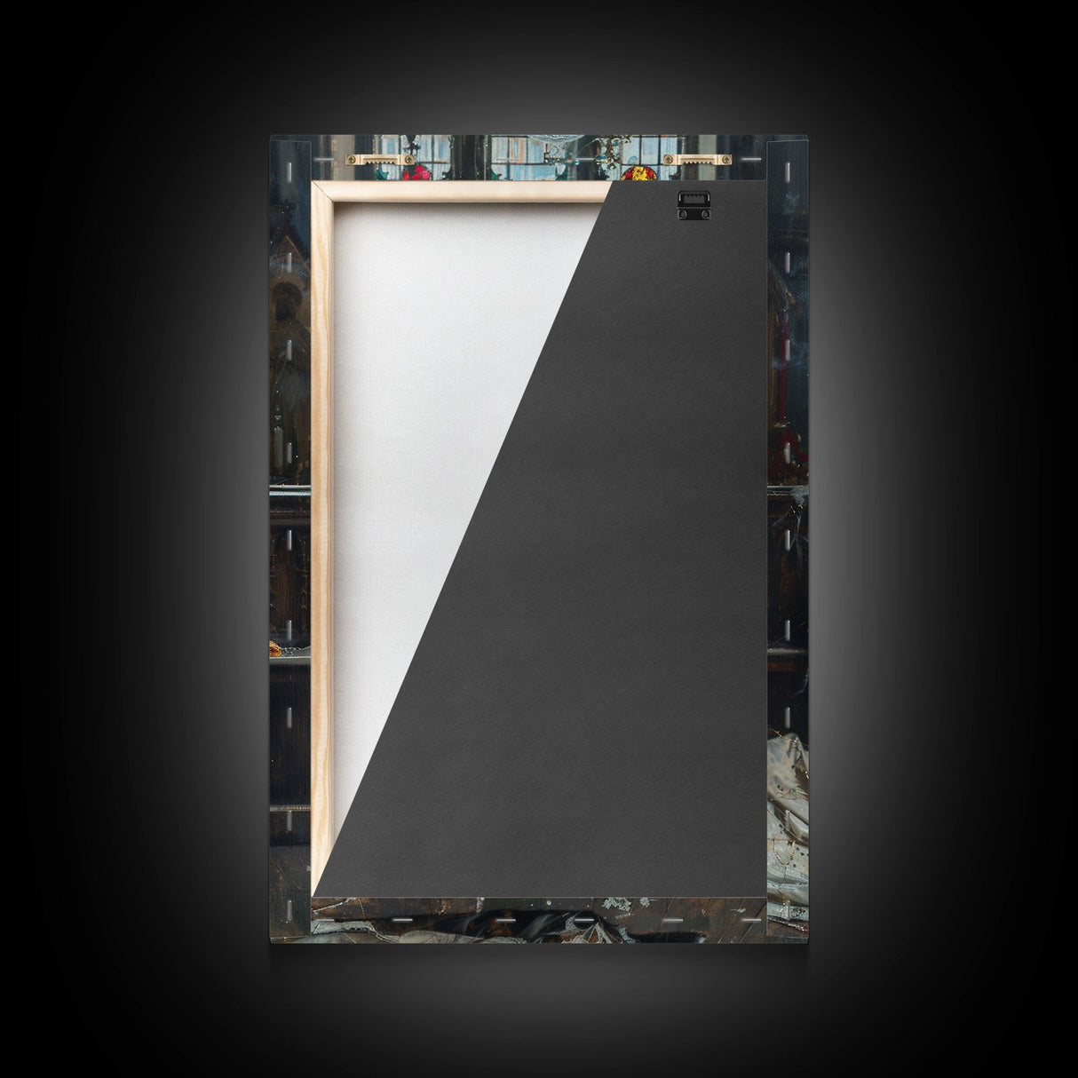 Ghostly Bride in Abandoned Church Framed Canvas Print | Halloween Bride Art | Eerie Bride Decor for Home | Haunted Wedding Artwork