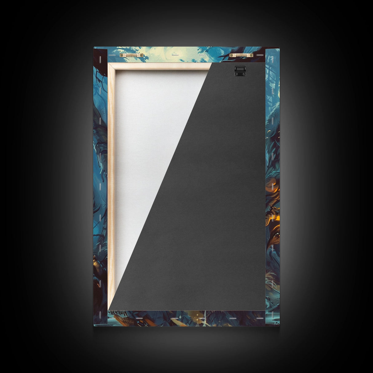 Ferocious Werewolf in the Forest - Halloween Wall Decor - Scary Art Print - Werewolf Painting for Halloween - Spooky Home Decor