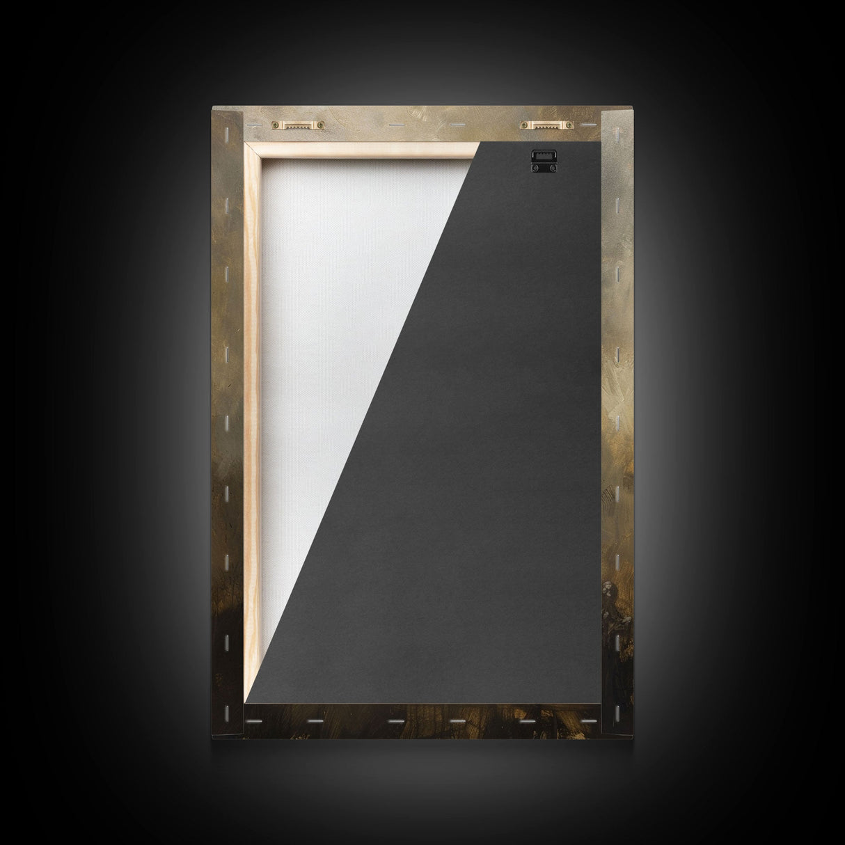 Haunting Grim Reaper with Scythe - Dark Halloween Nightmare Gothic Art Framed Canvas Print, Spooky Wall Decor